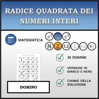 Domino: Radice quadrata dei numeri interi