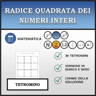 Tetramino: Radice quadrata dei numeri interi