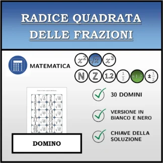 Domino: Radice quadrata delle frazioni
