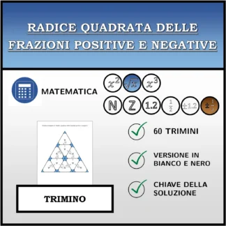 Trimino: Radice quadrata delle frazioni positive e negative